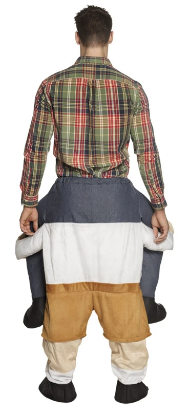 Gedragen Funny Tiroler Anton Kostuum 2 Gedragen Funny Tiroler Anton Kostuum - Afbeelding 2