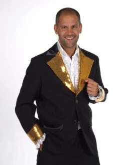 Colbert Zwart Met Gouden Pailletten