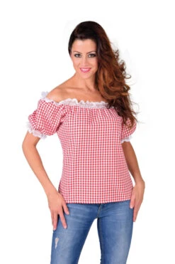 Tiroler Topje Rood / Wit