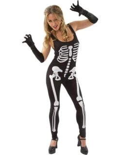 Zwarte Skeleton Jumpsuit