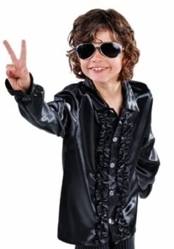 Kinder Roezel Blouse Zwart