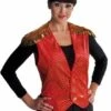 Vest Toppers Deluxe Pailletten Rood