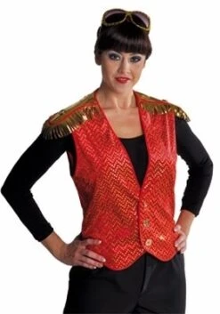 Vest Toppers Deluxe Pailletten Rood