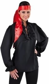 Piraten Bloes Deluxe Zwart