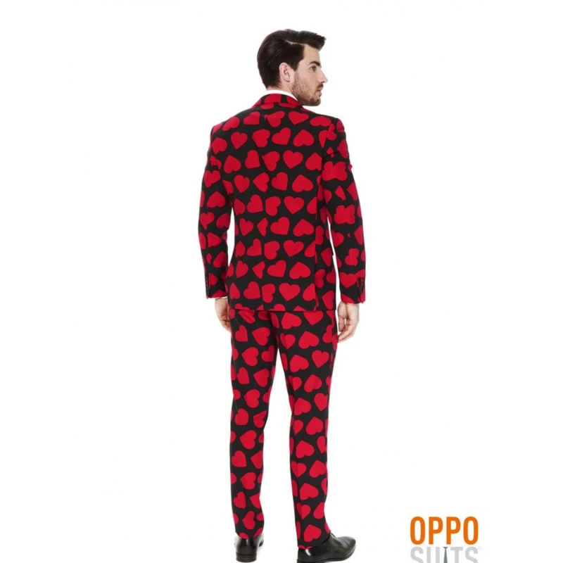 King Of Hearts Opposuits Kostuum 2 King Of Hearts Opposuits Kostuum - Afbeelding 2