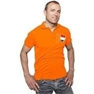 Heren T-shirt Met Rood Wit Blauw Hart