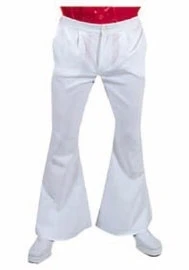 Witte Wijde Disco Broek