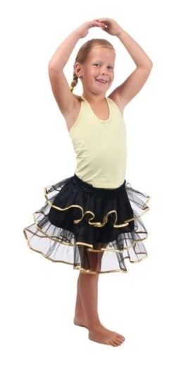 Tule Rokje Zwart/goud