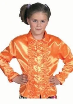 Kinder Roezel Blouse Oranje