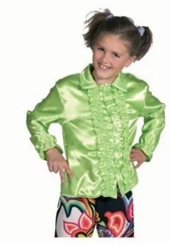 Kinder Roezel Blouse Lime Groen