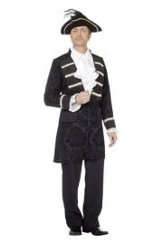 Piratenjas Jacquard Heren Zwart