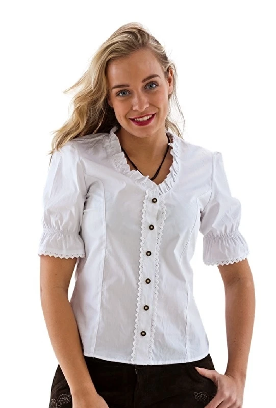 Trachten Blouse Wit 1 Trachten Blouse Wit