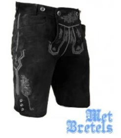 Lederen Lederhose Gustav Zwart