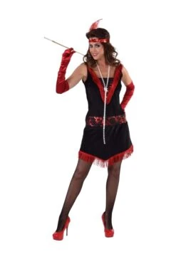 Charleston Jurkje Rood En Zwart