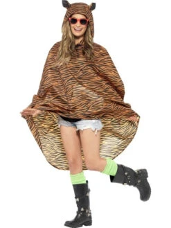Party Poncho Tijger