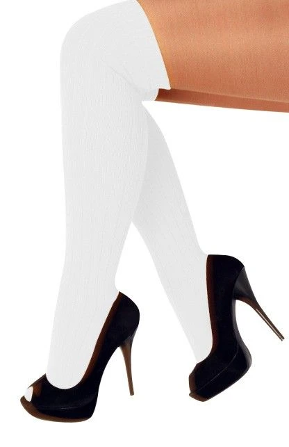 Kniekousen Wit 1 Kniekousen Wit
