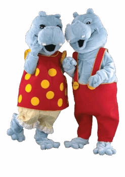 Nijlpaardpak – Nelly Het Nijlpaard -Halloween Korting Winkel mascotte madame hippopotame1b 1